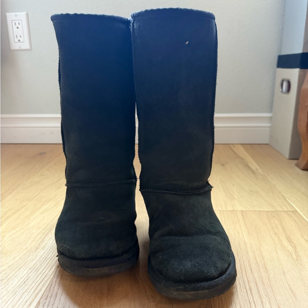UGG Black Suede Winter Boots
